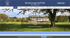 Desktop Screenshot of bromboroughgolfclub.org.uk