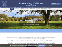 Tablet Screenshot of bromboroughgolfclub.org.uk